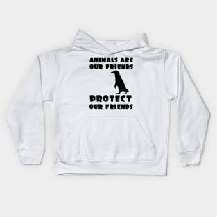 Protect our friends - penguin Kids Hoodie